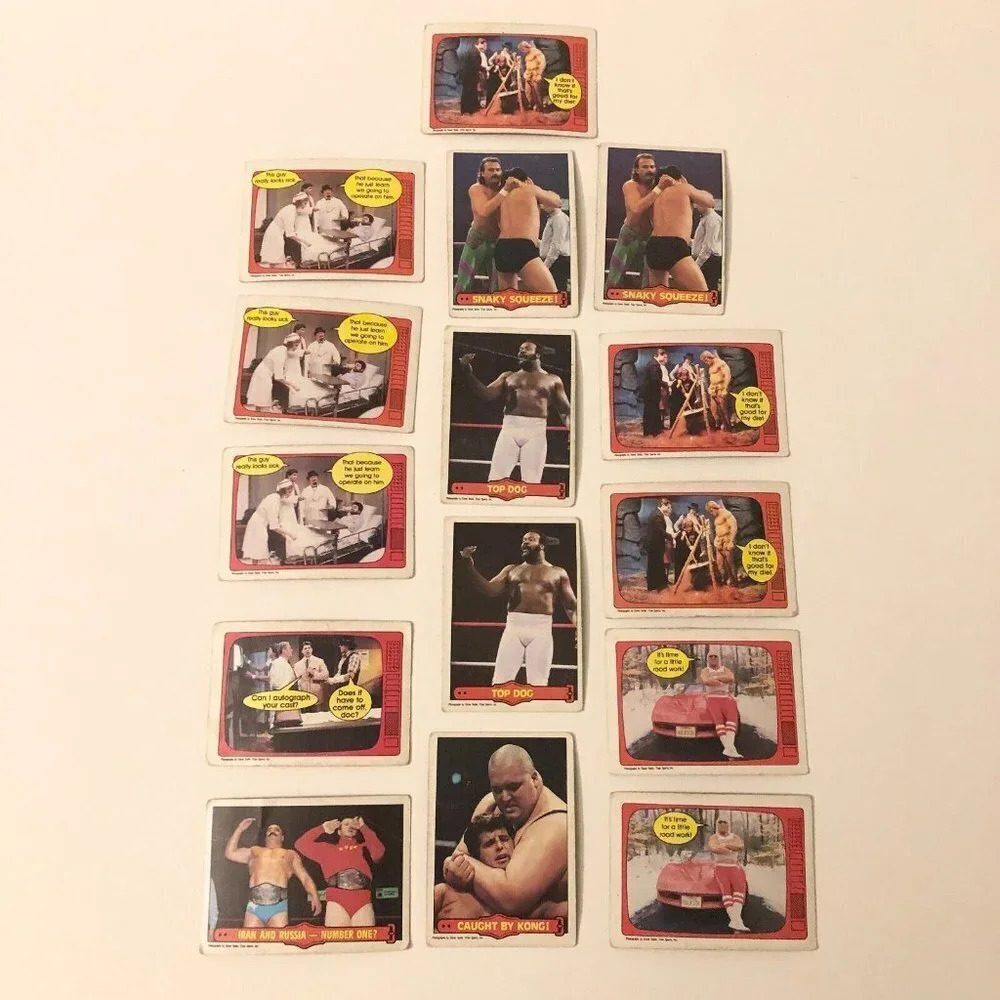 1985 WWF O Pee Chee Wrestling Cards Lot of 15